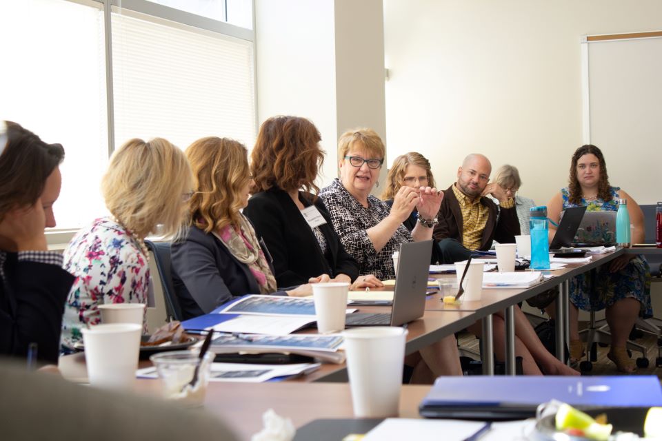 Faculty and visitors gather together at the 2022 health law scholars weekend